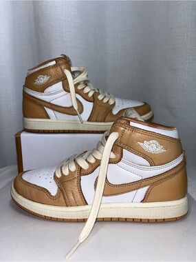 Nike Air Jordan 1 Retro High OG Latte Praline White Sail GS 3Y Youth FN6621-201